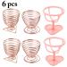 Rose Gold Beauty Sponge Holders - Set of 6 Pink Carbon Steel Organizers for Makeup Sponges - Buy Online on GoSupps.com