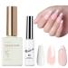 Gel Nail Polish Set for French Manicure White Nude Pink Jelly Gel Nail Polish Gel Liner Nail Polish Painted French Tips Gel Nail Design Soak off UV/LED Jelly Gel Polish for Women DIY French Manicure