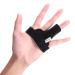 Clispeed finger rail rail for index finger integrated aluminum support adjustable bandage for pain relief black