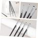 Healeved 4pcs Horse Hair Wooden Handle Eyeliner Precision Brush Black Eye Makeup Kit - Buy Online on GoSupps.com