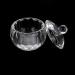 2Pcs Round Crystal Glass Dappen Dish for Nail Art Acrylic Liquid Powder Dappen Dish Glass Crystal Cup Glassware Tools