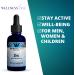 WellnessOne Ionic Zinc Liquid - Immune Support & Skin Care Supplement 100 Day Supply - 15mg Zinc Sulfate - Easy to Swallow Drops for Kids & Adults - Buy Online on GoSupps.com
