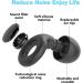 Buy Sleep Earplugs - 30dB Noise Cancelling Reusable Silicone for Sleeping Concerts Work & Travel - Anti-Snoring with 8 Ear Caps in XS S M L - Elegant Black - Buy Online on GoSupps.com