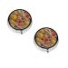 Various Seasoning Print Pattern Printed Mini Round Pill Box Pill Box 3 Compartment Medicine Pill Case Pill Organizer Travel Pillbox Portable Pill Box for Pocket Home Office Use