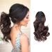 Ponytail extension ponytail hair extension braid hair piece hair voluminous wavy like real hair medium 110g-12 "(30cm)