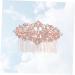 FRCOLOR Rhinestone Hair Comb Gold Teeth Hair Clip Combs Headpiece for Women Wire Hair Side Comb Metal Hair Side Comb Fashion Hair Comb Pin Metal Hair Clips for Women Rhinestones Veil Bride - Buy Online on GoSupps.com