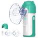 Inhalation device Wholede Versegler Inhalator with hats inhalation device for baby children adults mesh vague with 2 mutual modes portable inhalator with 2 mask and mouthpiece green