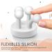 OSORD 8-Pack Silicone Toothbrush Holder & Razor Hooks - Self-Adhesive Multi-Purpose Bathroom Organizers | White - Buy Online on GoSupps.com