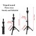 22 Canvas Wig Head Tripod Stand with Mannequin for Wig Making Display - Rosy Red (22 Inch) | Includes Tripod Stand, Wig Caps, T-Pins, and Bristle Brush - Buy Online on GoSupps.com