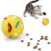 jiuhao Cat Treat Ball Cat Food Ball Toys Cat Ball Slow Feeder Toy Cat Food Dispenser Interactive Puzzle Ball Toy for Indoor Cats Training Brain Stimulation Toy