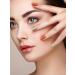 Cured Gel Nail Strips Kit - Long Lasting & Waterproof Orange Red and Gold Real Nail Polish Wraps with Accessories - UV/LED Lamp Required - Buy Online on GoSupps.com