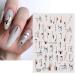 9 Sheets Gold Nail Art Stickers - Self-Adhesive 3D Decals for Nail Design - Abstract Line, Leopard Print, Leaves, Flower Sliders - French Manicure Decoration - Design 2 - Buy Online on GoSupps.com