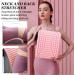 Horuili Neck and Back Stretcher | Pain Relief for Lower Back & Neck | Comfortable Back Extensor (Pink) - Buy Online on GoSupps.com