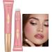 Liquid Highlighter | Long Lasting Face Contouring Stick with Cushion Applicator Lightweight Super Silky Face Brighten Moisturizer Makeup Smooth Shimmer Finish Frifer Blush 3# - Buy Online on GoSupps.com