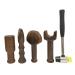 Positive Hammerkamm therapy physiotherapy lumbar spine cervical spine correction of the spine massage massage of the trigger point back muscles percussion wood (5 pieces) 5PCs