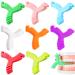 8 Pcs Y Shaped Aligner Colorful Aligner Tray Seaters Teeth Aligners for Invisible or Metal Braces Aligner Teeth Aligner for Aligner Chompers 8 Colors and Scents
