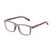 ADEWU children's glasses without strength blue light filter rectangular glasses frame anti blue light glasses tr90 anti tiredness glasses frame for girls and boys dark gray/red