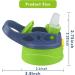 XccMe 12oz Kid Sippy Cup Replacement Lid 1 Pack - Leak Proof Silicone Suction Nozzle - BPA Free - Blue - Buy Online on GoSupps.com