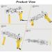 FancyBant 2 in 1 Rug Tufting Gun Kit - Handheld Knitting Tool for Cut Pile and Loop Pile Rugs - Paisley Yellow Design - Buy Online on GoSupps.com