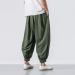 Men's Casual Harem Jogging Pants - Elastic Leg Lock Design | Fashion Solid Army Green | XXL Size Available - Buy Online on GoSupps.com