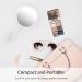 Handheld Double Sided Magnifying Mirror with Handle | 1X 2X Makeup Mirror | Acrylic | Rounded Shape | Transparent - 1 PCS - Buy Online on GoSupps.com