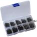 300pcs Small Black High Carbon Fishing Hooks Set | 6 Sizes | Plastic Box Included - Buy Online on GoSupps.com
