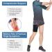 Thigh Bandage for Muscle Fiber Tear | Adjustable Neoprene Compression Sleeves with Velcro | Pain Relief & Rehabilitation - Buy Online on GoSupps.com