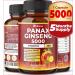 Zolotus 7 in 1 Premium Panax Ginseng + Tribulus Terrestris 5 Months Supply 5000 mg per Capsule wtih Ashwagandha Gingko Biloba