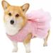 Shop Asenku Dog Dress - Princess Lace Puppy Wedding & Birthday Party Outfit for Small to Medium Dogs & Cats - Light Pink - Buy Online on GoSupps.com