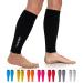NEWZILL Compression Calf Sleeves (20-30mmHg) for Men & Women Perfect Option to Compression Socks for Running Travel Nursing Solid Black L/XL (see Size Chart)