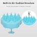FREATECCH CHAUT Massage Brush - Wet & Dry Silicone Shampoo Hair Brush for Scalp Peeling Head Massage Dandruff Control & Hair Growth | Light Blue - Buy Online on GoSupps.com