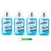 4x Pasta del Capitano Collutorio Protezione - Mouthwash Mouthwash Protection 400ml + Beni Culinari Free Keychain