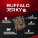 Buffalo Jerky - 300 Grams - 100% All-Natural Single Ingredient Grass-Fed Free-Range Premium Buffalo Dog Treats - Air Dried Healthy Dog Chews - Buy Online on GoSupps.com
