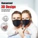 YNR Kids Boys Girls Face Mask Washable Breathable Reusable Mouth Protection Fun Printable Black Mask (Adult) - Buy Online on GoSupps.com