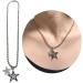OralGos Star Pendant Necklace - Titanium Steel Choker with Round Beads | Perfect for Weddings & Daily Wear - Party Jewelry - Buy Online on GoSupps.com