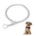 TIESOME Dog Chain Collar Pet Adjustable Metal Chain Collar Row Neck Leash Gear Choke Chain Heavy Duty Walking Training for Small Medium Large Dogs (55cm)