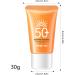Sunscreen SPF 50 Non-Greasy Face Sunscreen - Refreshing & Brightening Facial Sunscreen 30g for Seaside Beach Oily & Sensitive Skin - Buy Online on GoSupps.com