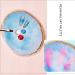Resin Nail Art Palette Set - White and Blue | 2 Pieces Nail Gel Color Display Board with Gold Edge - Cosmetic Mixing Tools for Nail Painting - Buy Online on GoSupps.com