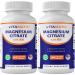 Vitamatic 2 Pack- Magnesium Citrate 500mg per Serving - 180 Vegetarian Capsules (Provides 150 mg of Elemental Magnesium) - Added B6 for Maximum Absorption - Supports Muscle, Joint, and Heart Health*