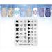 KADS Christmas Nail Art Stamp Plate CH010 - Colorful Snowflake Stencil Template - Buy Online on GoSupps.com