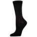 MeMoi Hand-Linked Bamboo Blend Crew Socks One Size Black
