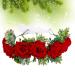 Minkissy Christmas Flower Headband - Red Artificial Rose Hair Wreath for Weddings & Festive Celebrations - Buy Online on GoSupps.com