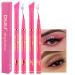 evpct 2Pcs Pink Coral Pink Liquid Wing Eyeliner Stamp Eye Pencil Makeup Sets Waterproof Colored Color Eye Liners Stamps Shapes delineador de ojos contra el agua delineadores de colores para ojos 3&9 2 Count (Pack of 1) P...