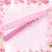 2 in 1 Mini Hair Straightener and Curler - Ceramic Tourmaline Flat Iron for Sleek Waves & Curls (Pink) - International Shipping Available - Buy Online on GoSupps.com