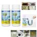 Powerful Sink and Drain Cleaner Portable Powder Cleaning Tool Chemical Powder Agent for Kitchen Toilet Pipe Dredging (2-Pack)