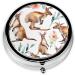 Funny Cartoon Kangaroo Mini Round Pill Box - 3 Compartment Travel Organizer for Medicine & Supplements - Buy Online on GoSupps.com
