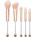 Eye Makeup Brushes Makeup Brush Set for Women Beaded Rose Gold DIY Faux Fiber Make Up Brushes for Eyeshadow Concealer Eyebrow Foundation Contour Makeup Supplies