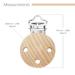 Ruby 10-Piece Natural Wood Pacifier Clips | Safe & Stylish Dummy Clip Holder for Babies and Kids - Buy Online on GoSupps.com