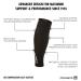 Buy Rehband QD Wade Compression Bandage | Black Calf Sleeves for Running Football & Hiking | XXL/XXXL Size - Buy Online on GoSupps.com