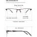 Vevesmundo Self-Tinting Blue Light Filter Glasses | Photochromic Sun Reading Glasses for Men | Metal Half-Brand Sunglasses with UV Protection - Buy Online on GoSupps.com